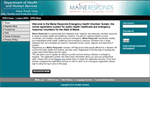 Tablet Screenshot of maineresponds.org